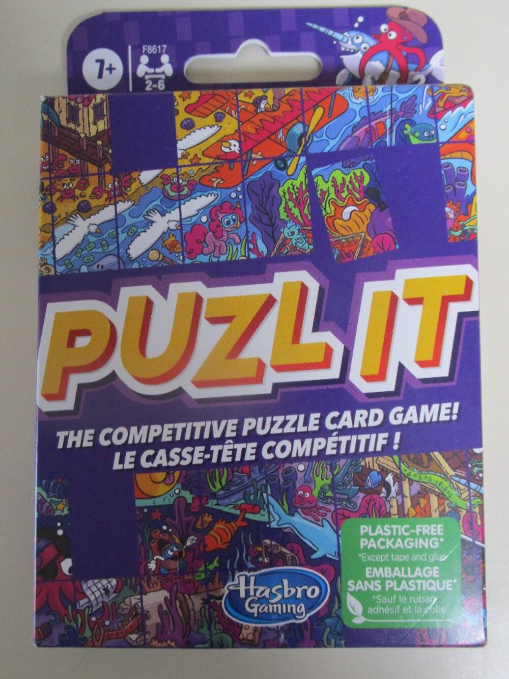 NIB Hasbro Puzl It Game: Aqua Adventure, the Competitive Puzzle Card Game